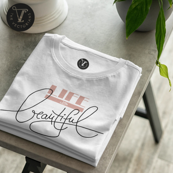 Plotterdatei Schriftzug Life is beautiful [Digital] – Bild 2
