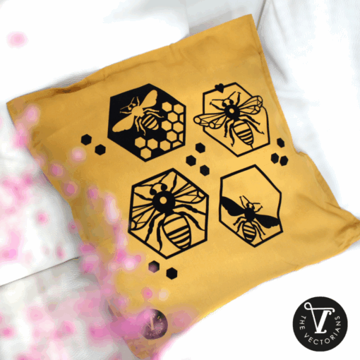 Just Bee Pure – Laserdatei & Plotterdatei für moderne Bienen-Deko [Digital] – Bild 6