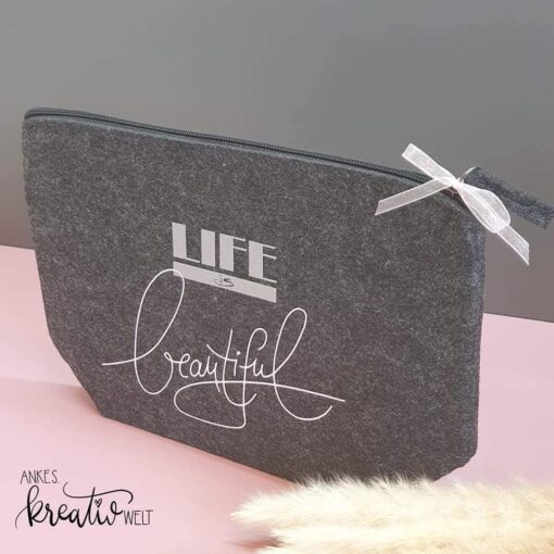 Plotterdatei Schriftzug Life is beautiful [Digital] – Bild 3
