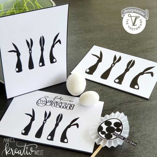 Osterhasen-Silhouetten „Familie Langohr“ – Plotter- & Laserdatei zum Selbermachen [Digital] – Bild 3