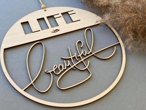 Plotterdatei Schriftzug Life is beautiful [Digital] – Bild 4