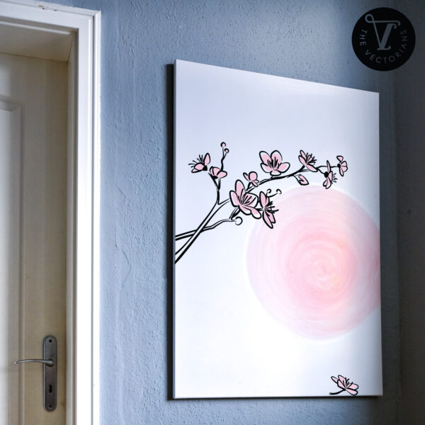 TheVectorians KIrschblütenzweig Wandbild