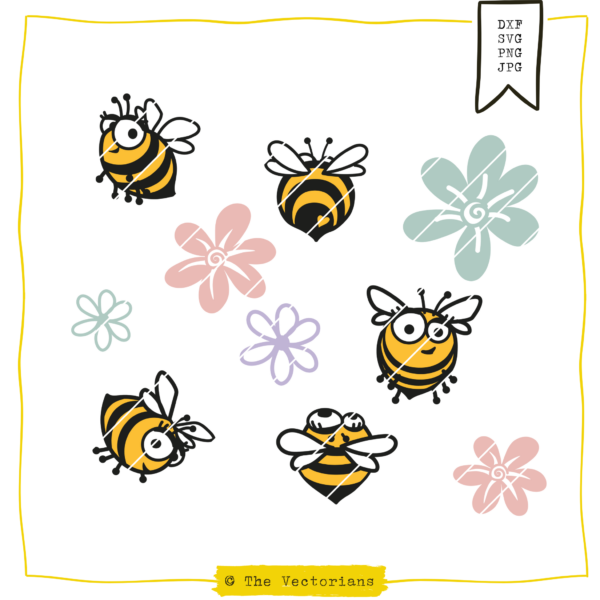 Plotterdatei "Süße Bienen" [Digital]