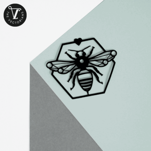 Biene #1 – Plotter- & Laserdatei „Just BEE“ für Anhänger, Wanddeko & mehr [Digital] – Bild 2