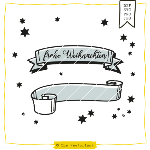 TheVectorians Plotterdatei Weihnachtsbanner