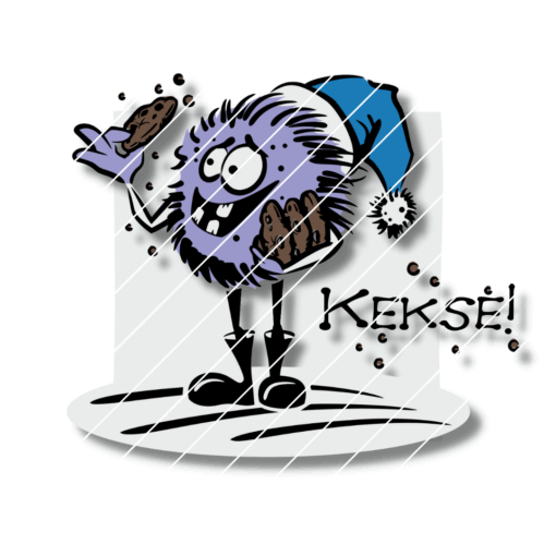 Keksmonster mit Zipfelmütze [Digital]