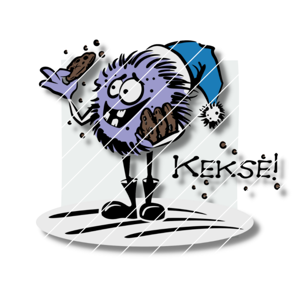 Keksmonster mit Zipfelmütze [Digital]