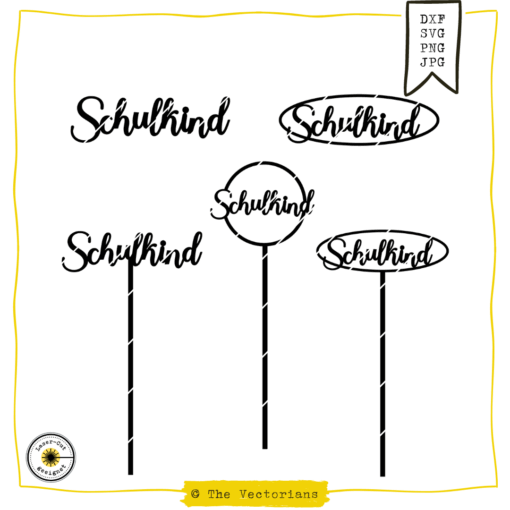 Schulkind Plottdatei Laserdatei einfarbig TheVectorians