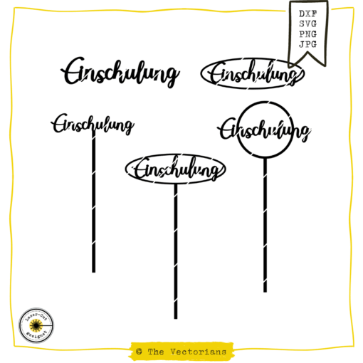 The Vectorians Plottdatei und Laserdatei Einschulung