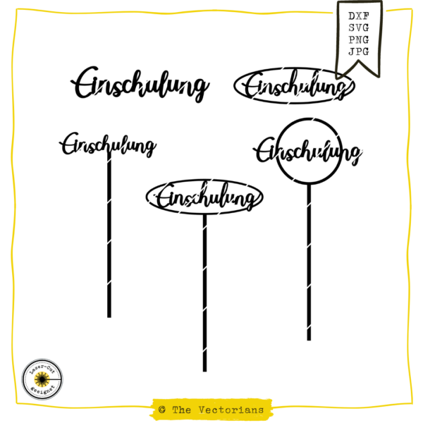 The Vectorians Plottdatei und Laserdatei Einschulung