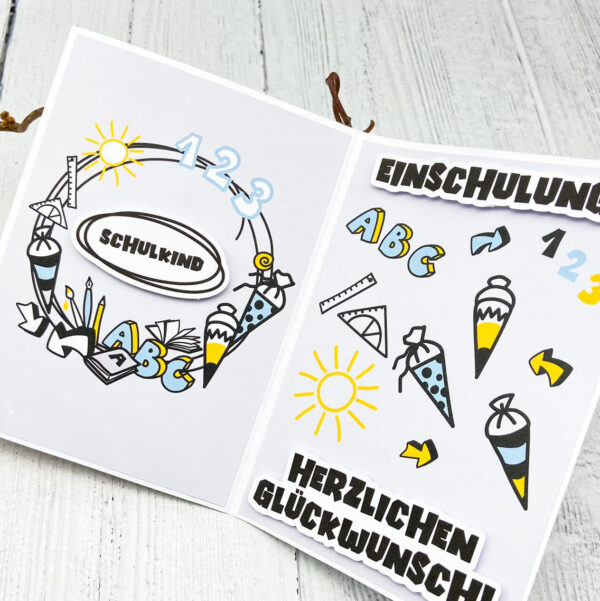 Zuckertütenkranz Plotterdatei [Digital] – Bild 2
