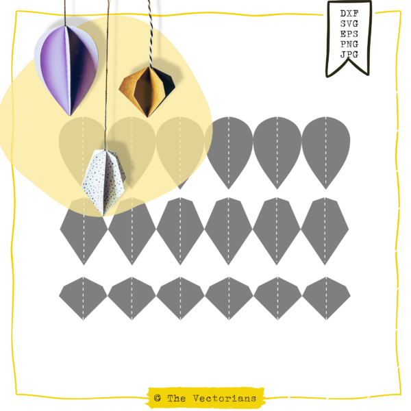 The Vectorians Freebie o-Euro-Datei Anhänger Papierbasteln