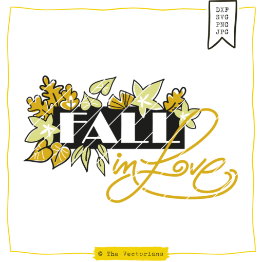 Plotterdatei Fall in Love [Digital]