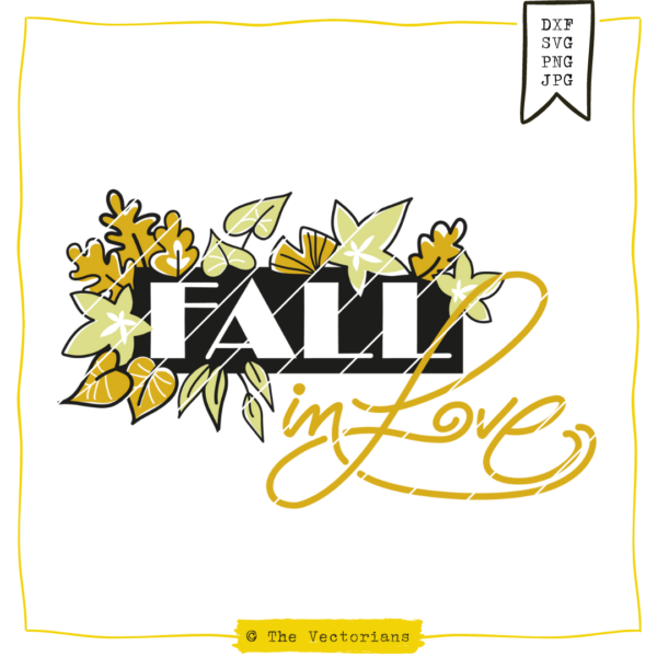 Plotterdatei Fall in Love [Digital]