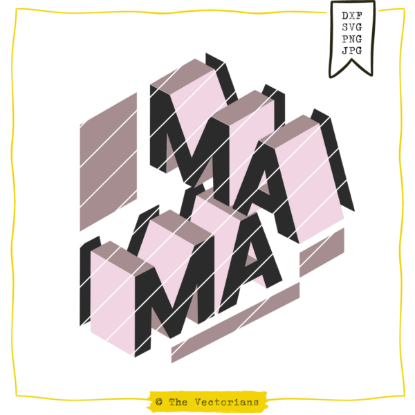 Plotterdatei Mama 3D