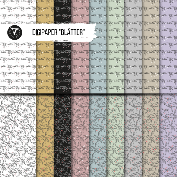 vectorians digipaper geschwungene Blätter [Digital]
