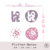 TheVectorians_Plotterdateiset LOVE Romantische Plotterdatei mit Herz & Love-Motiven