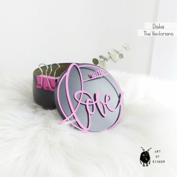Plott- und Laserdatei "With Love" Ring [Digital] – Bild 7