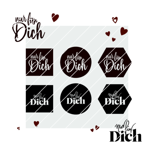 Nur für dich - Set mit Digipaper [Digital] – Bild 2