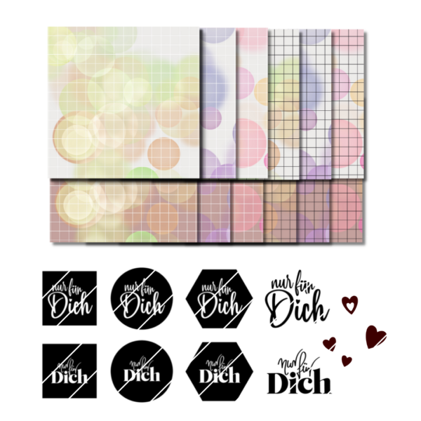 Nur für dich - Set mit Digipaper [Digital]
