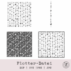 TheVectorians_Plotterdatei Herzlinien #2 vertikal