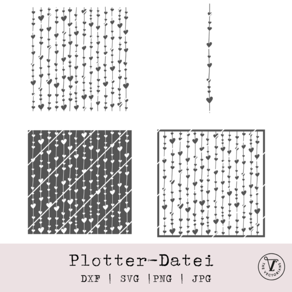 TheVectorians_Plotterdatei Herzlinien #2 vertikal