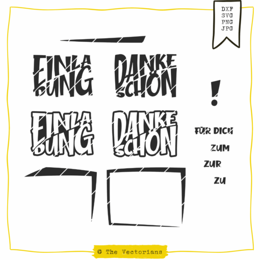 TheVectorians_Plotterdatei Einladun Dankeschön_plott
