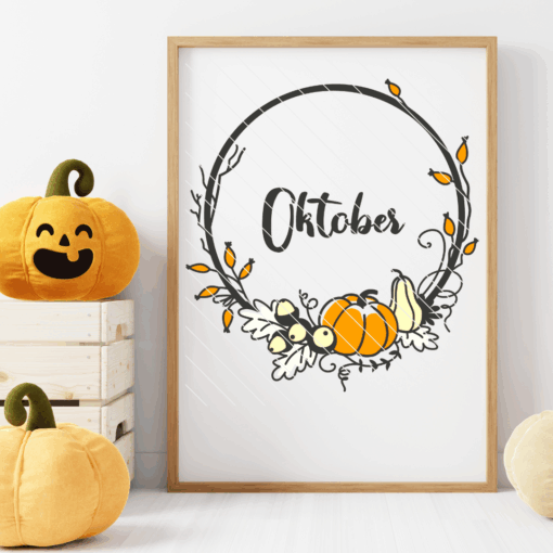 Plotterdatei "Oktober-Kranz" [Digital] – Bild 3