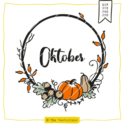 Plotterdatei "Oktober-Kranz" [Digital]