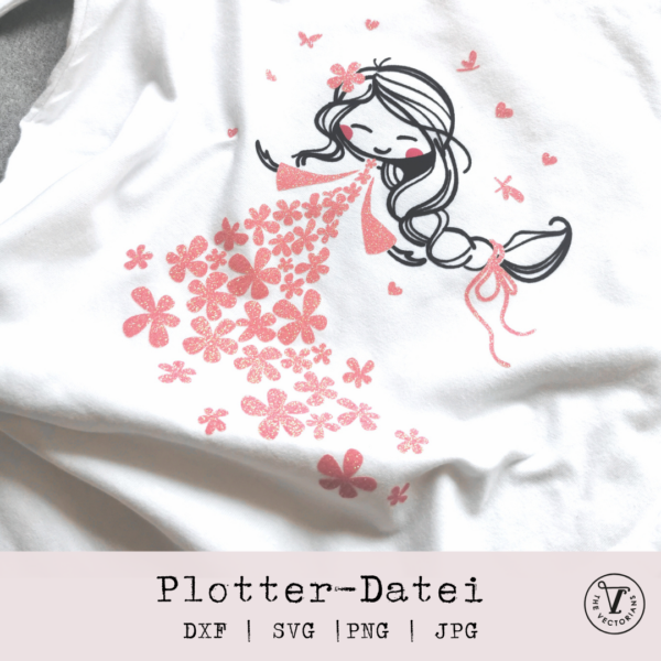 TheVectorians_Plotterdatei Frühlingsmädchen