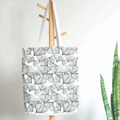 TheVectorians Gingko Ginkgo Baumwolltasche pattern Stoffdesign