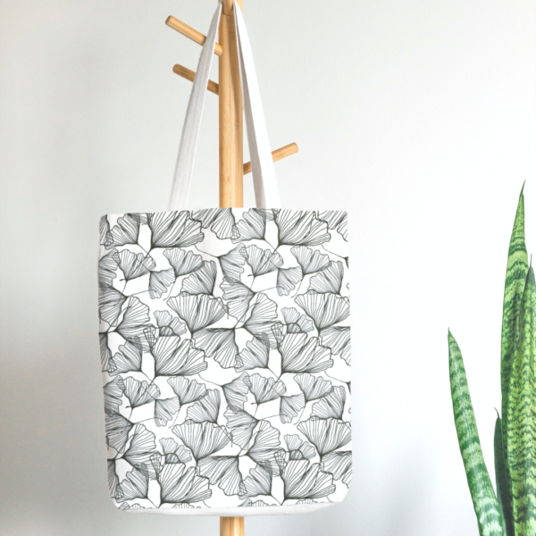 TheVectorians Gingko Ginkgo Baumwolltasche pattern Stoffdesign