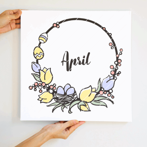 Plotterdatei "Aprilkranz" [Digital] – Bild 2