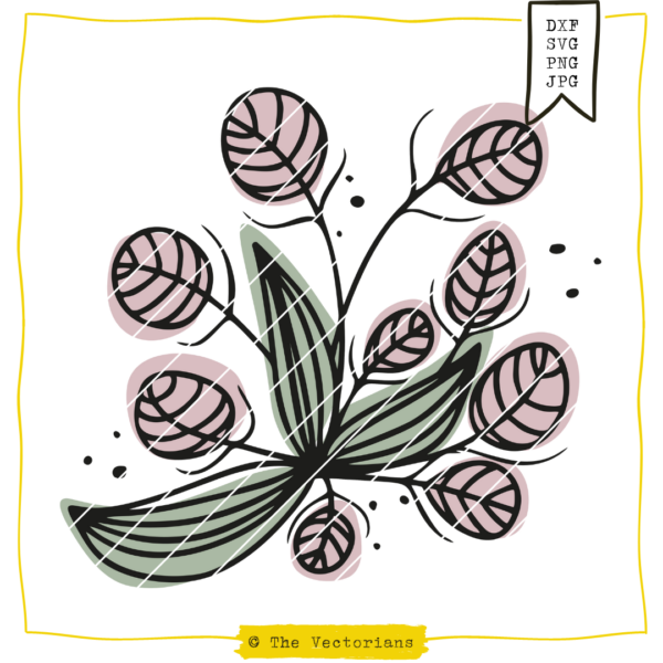 TheVectorians Pummel-Dummel-Pflanze Blume Plotten