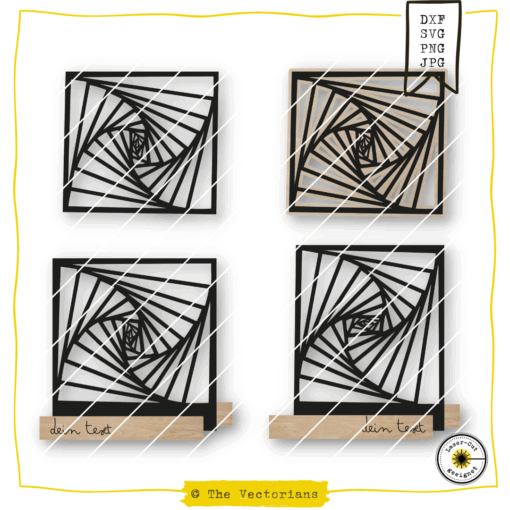Zentangle REchteck Lasercut Klötzchen
