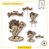 Schulmädchen Lasercut Lasergravur Caketopper, Anhänger