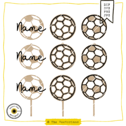 TheVectorians_Lasercut_Fußball_Caketopper_Anhänger