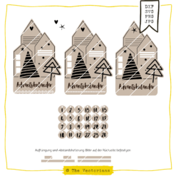 Laserdatei "Adventskalender Häuser" [Digital]