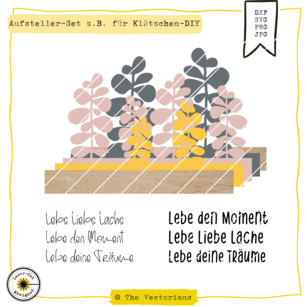 Klötzchenaufsteller "Leben" [Digital]