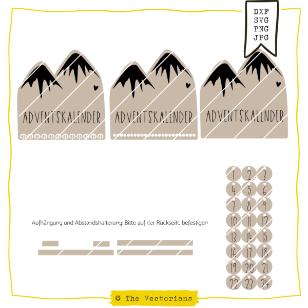 TheVectorians_TheVectorians_Adventskalender_berge_inkl. Zahlen_