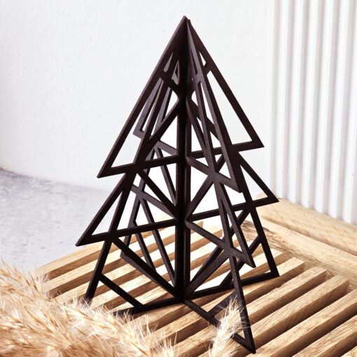 3D-Tannenbaum aus Holz – Moderne Weihnachtsdeko zum Zusammenstecken – Bild 3