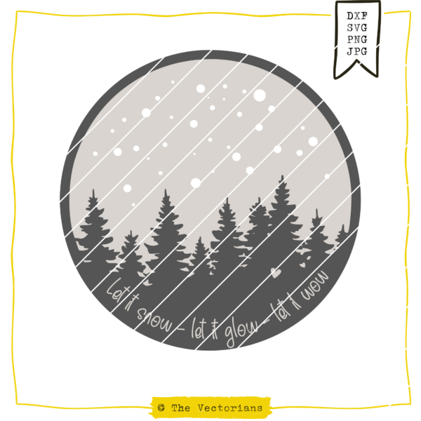 Plotterdatei "Winterwald" [Digital]