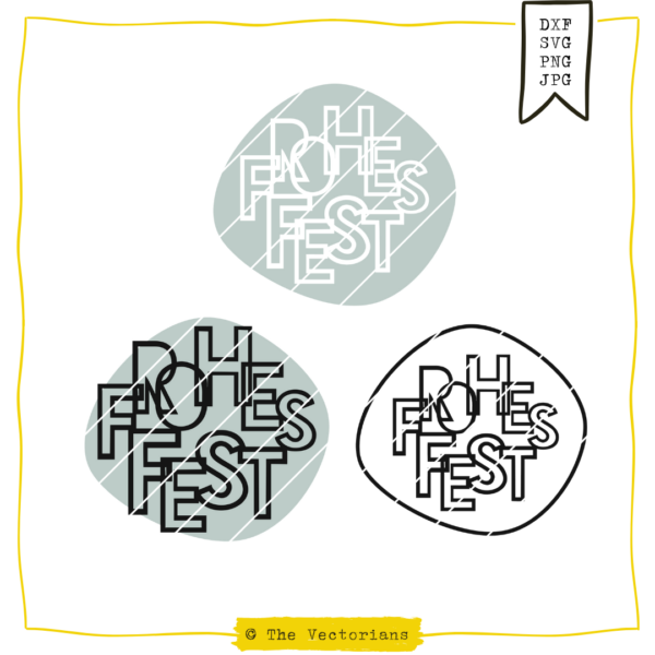 Plotterdatei "Frohes Fest" [Digital]