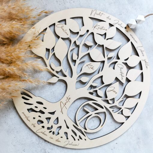 Baum des Lebens – Laserdatei für spirituelle Wanddeko & DIY-Projekte [Digital] – Bild 3