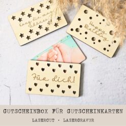 Gutscheinbox als Laserdatei – Geschenkverpackung für Gutscheinkarten im Kreditkartenformat [Digital]