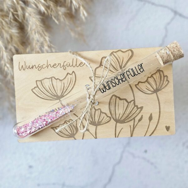 Wunscherfüllerkarte Holz