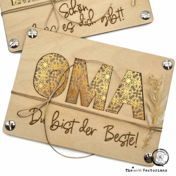 DIY-Karte für Oma – Einsteckkarten-Laserdatei [Digital] – Bild 5