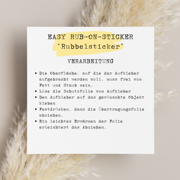 Rub-on Rubbelsticker "Tipp für Mittagspause" – Bild 3