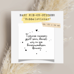 TheVectorians_Rub-on_Rubbelsticker_Träume müssen groß sein