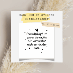 TheVectorians_Freundschaft rub-on Rubbelsticker